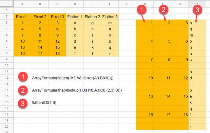 4-column output - example