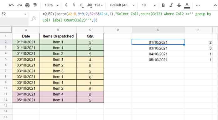 Row-Wise COUNTUNIQUEIFS in Google Sheets - Array Formula