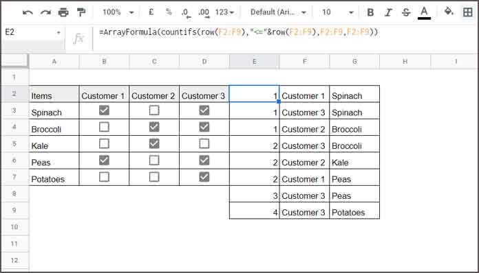 Step 2 - Running Count (Physical Helper Column)