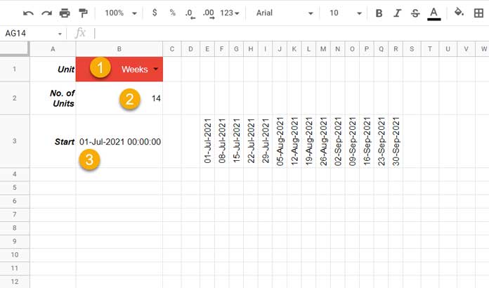 Drop-down for Units and Basic Inputs