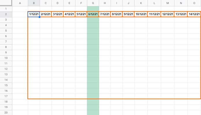 Custom Rule to Highlight an Entire Column Based on a Date