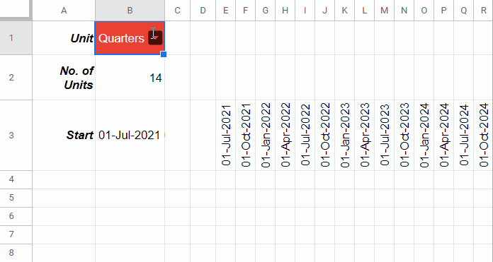 Flexible Timescale for Gantt Chart in Action