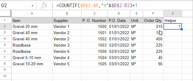 Array Formula to Rank Text in Google Sheets
