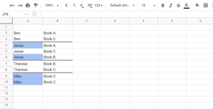 Formula to Highlight Conditional Duplicates in Google Sheets
