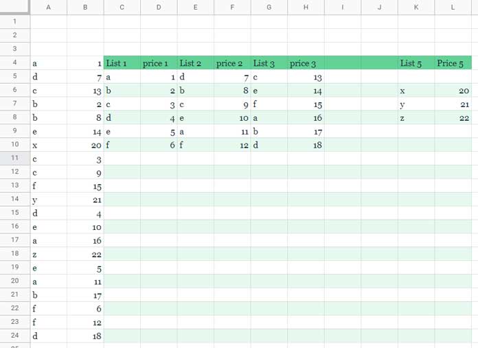 Flattening Every Other Column in Google Sheets - Dynamic