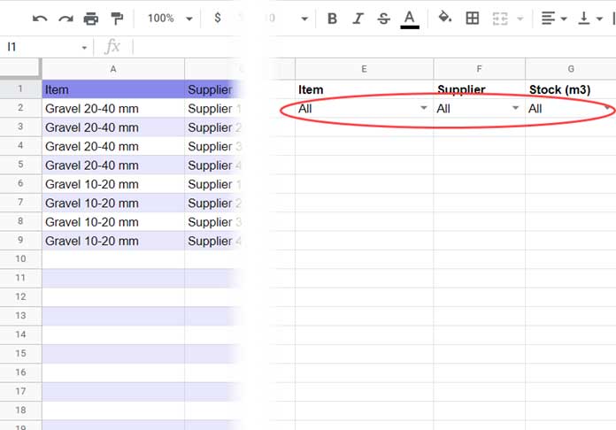 Multiple Drop-downs for Filter