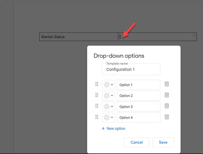 How To Insert Drop Down Menu In Google Docs