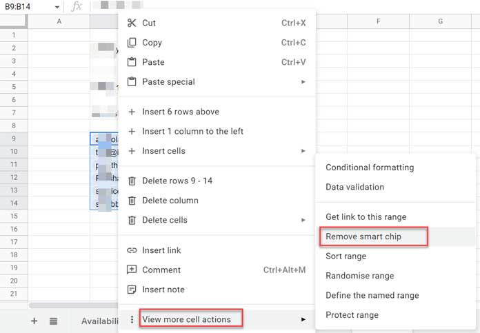 Converting People Chips Back to Email Addresses in Google Sheets