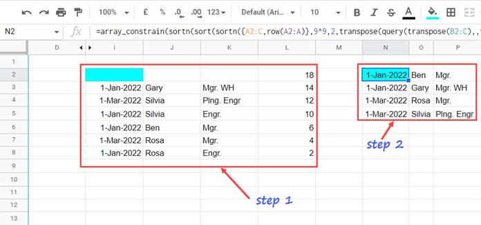 step - 2: Eliminating Duplicates Based on Name