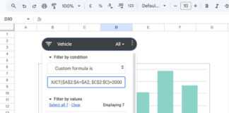 Applying custom formula in slicer to filter chart