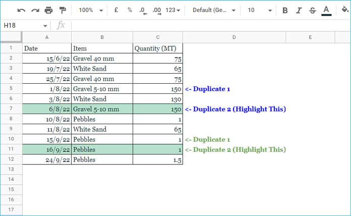 Highlight Duplicates within the Same Month - Two Plus Columns