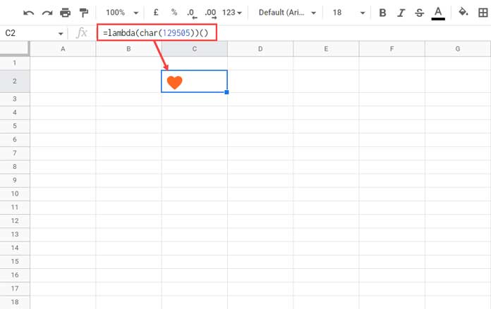 Example to LAMBDA Function in Google Sheets