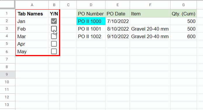 Reference Tab Names from a List - Query Example