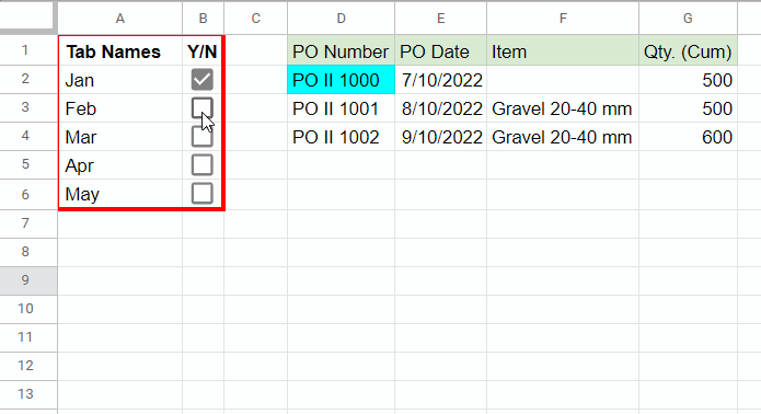 How To Make A List Of Tab Names In Excel