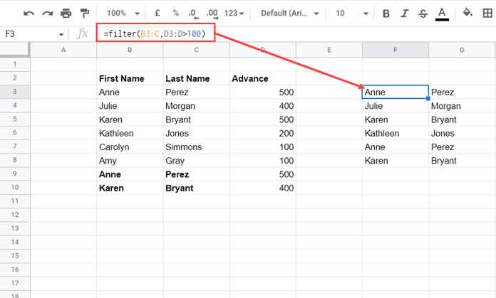 Count Unique Multiple Columns Conditionally in Google Sheets