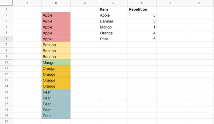 Count of Consecutive Occurrences of Values in Sorted List