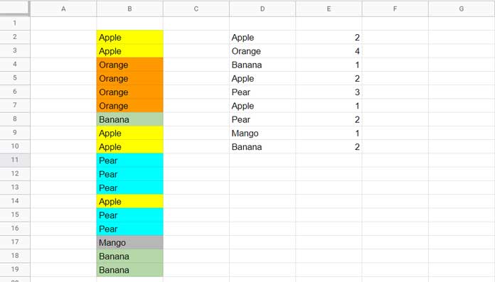 Count of Consecutive Occurrences of Values in Unsorted List