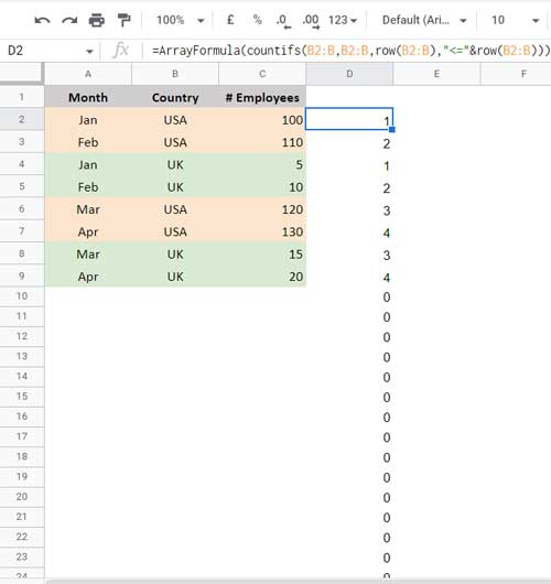 XLOOKUP and Running Count