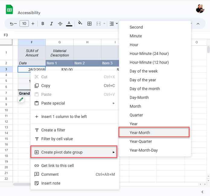 Month-Wise Pivot Table in Google Sheets: Without Helper Column