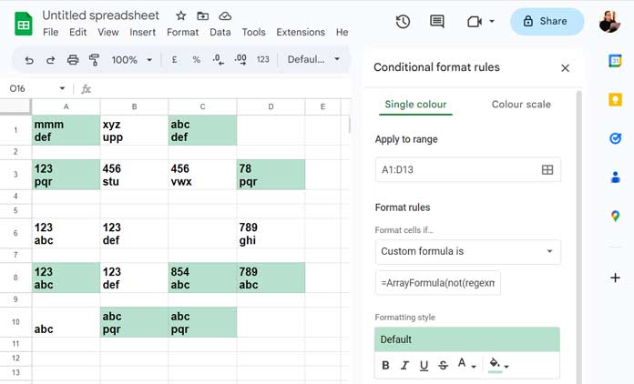 Duplicates in New Lines Inside Cells Across Rows