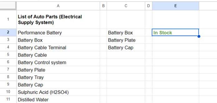 Matching Multiple Values in a Column in Google Sheets