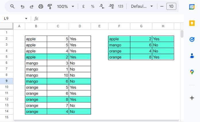 Last Row in Multi-Column Group