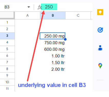 Custom number formatting and COUNTIF in Google Sheets