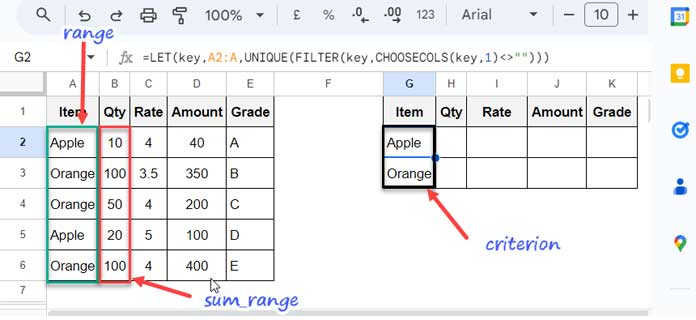 Sum values part of merging