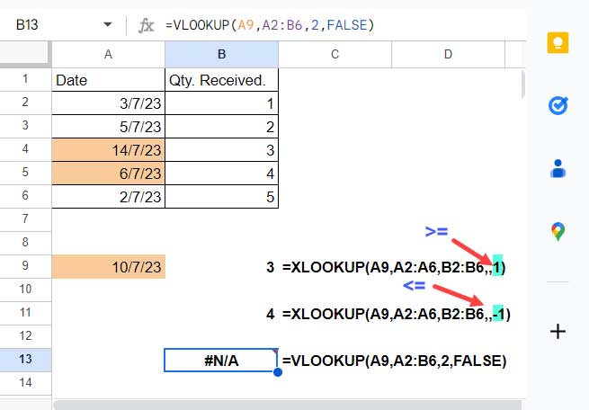 Key Difference 2: Approximate Match in Unsorted Range