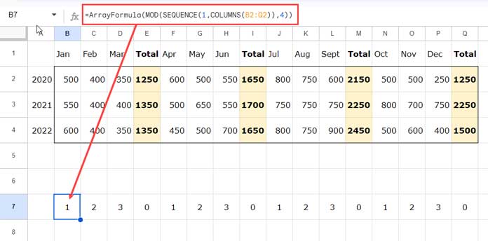 Value expression named "test"