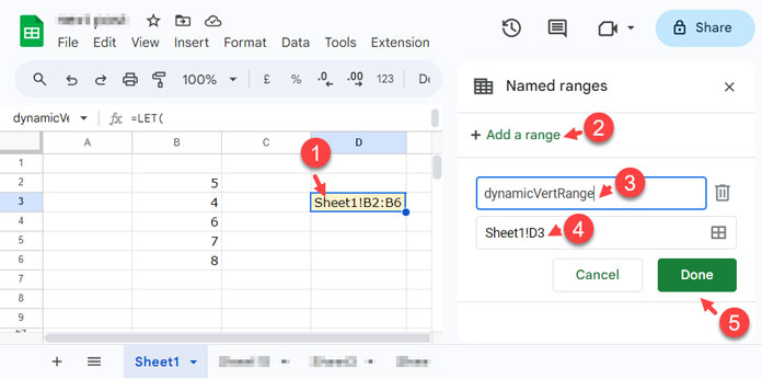 Creating a Dynamic Named Range W.R.T. Column