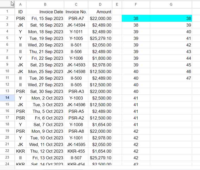 Insert Blank Row Below Week Change Row: Explained with Helper Columns