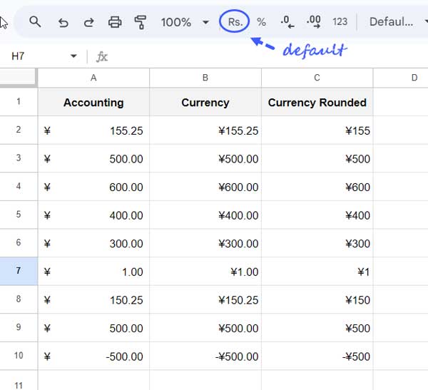 How to Format Foreign Currency in Google Sheets with Accounting Style