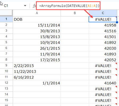 The Hidden Use of DATEVALUE Function in Google Sheets