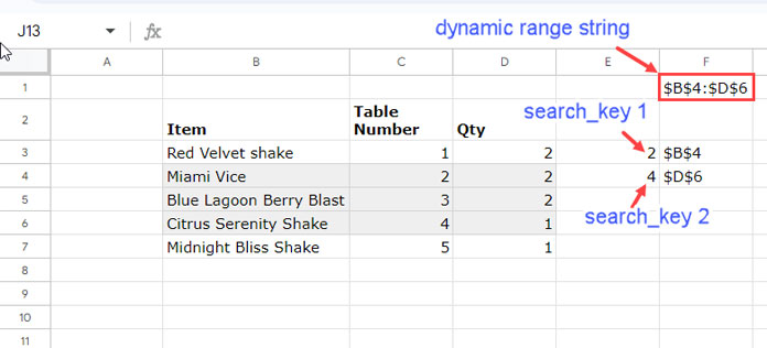Highlighting Dynamic Indirect Range in Google Sheets