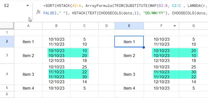 Sorting Data Separated by Line Breaks within Cells - Multiple Columns