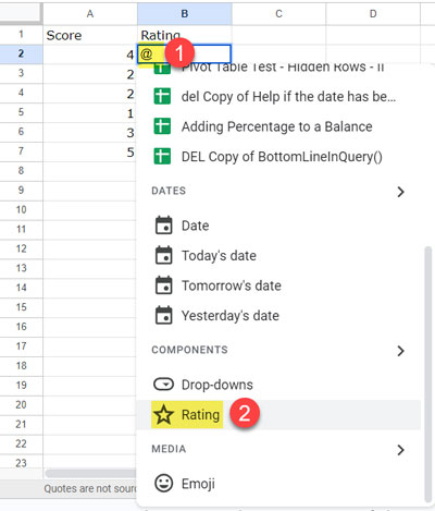 New Built-In Rating Feature in Google Sheets