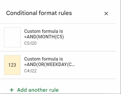 Moving rules by drag and drop in Google Sheets
