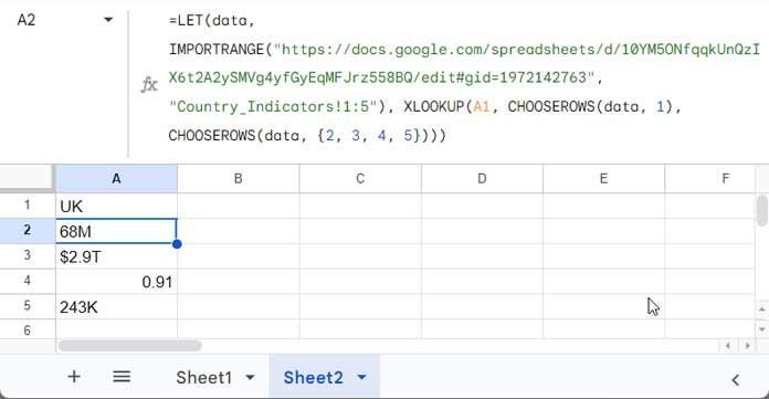 XLOOKUP with a Single IMPORTRANGE for Horizontal Lookup