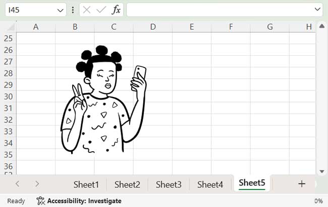 Example of an Over-the-Cell Image in Excel