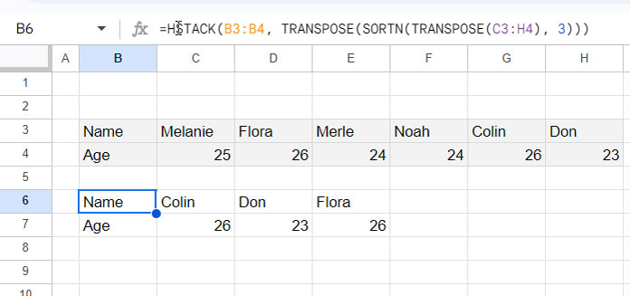 Sorting Left to Right and Extracting N Columns with Labels