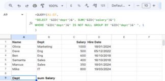 Using Field Labels in Query Formula in Google Sheets