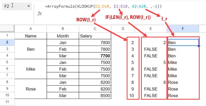 Virtual Lookup Range for XLOOKUP