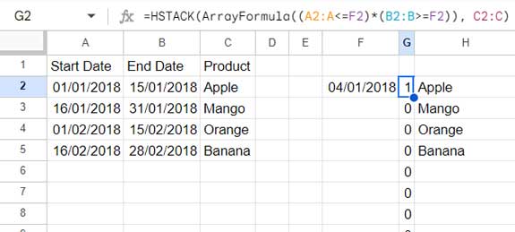 Combining merged date columns and result column for lookup range