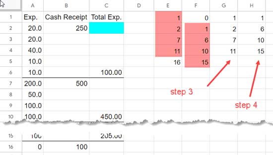 Steps 3 and 4: Defining Conditions to Filter Column A Based on Row Numbers of Non-Blank Cells