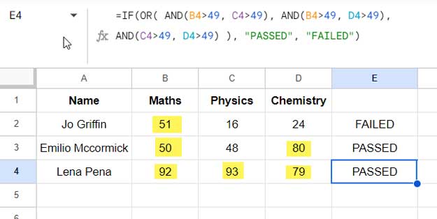 AND and OR logical test before filtering