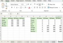 Adding rows or columns to a range in Excel