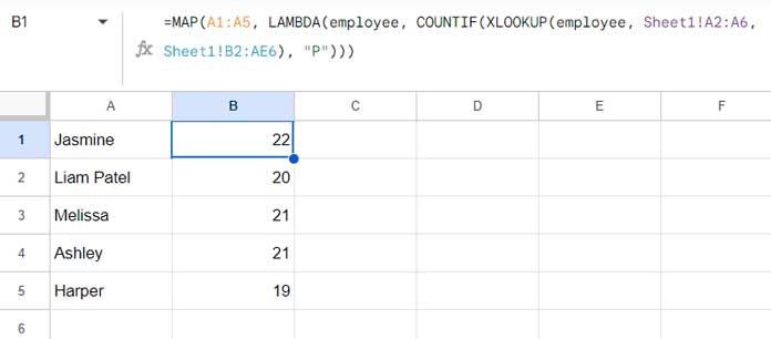 Converting COUNTIF+XLOOKUP combination to a lambda function