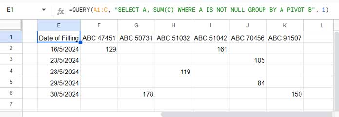 Query Pivot without a Total Row and Column