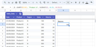 Dynamic sum range in the SUMIF function in Google Sheets